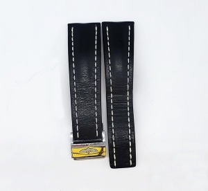Breitling Leather Strap Black